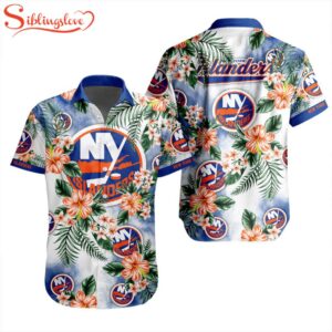 NHL New York Islanders Flowers Hawaiian Shirts For Fans