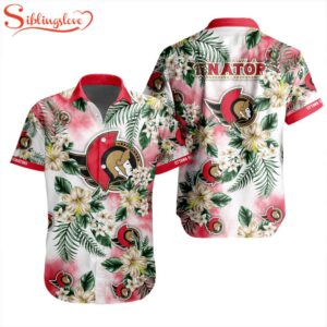 NHL Ottawa Senators Flowers Hawaiian Shirts For Fans