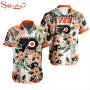 NHL Philadelphia Flyers Flowers Hawaiian Shirts For Fans
