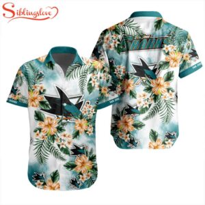 NHL San Jose Sharks Flowers Hawaiian Shirts For Fans