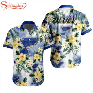NHL St. Louis Blues Flowers Hawaiian Shirts For Fans