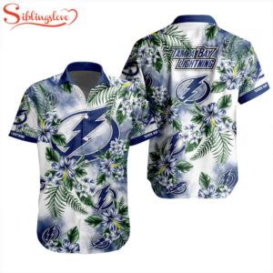 NHL Tampa Bay Lightning Flowers Hawaiian Shirts For Fans