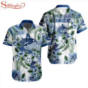 NHL Vancouver Canucks Flowers Hawaiian Shirts For Fans