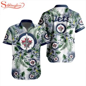 NHL Winnipeg Jets Flowers Hawaiian Shirts For Fans