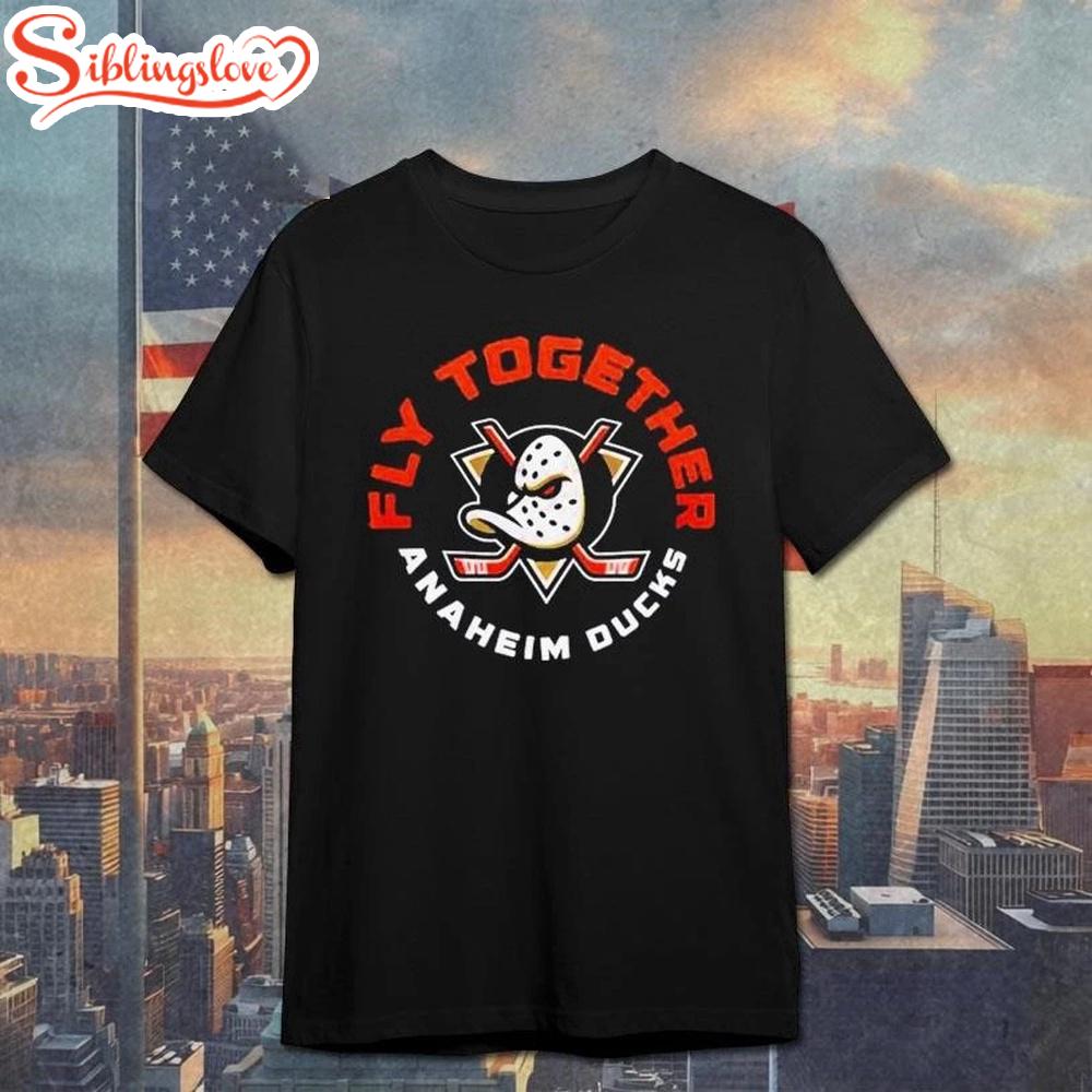 Nice Anaheim Ducks Fly Together Orange Country 2026Unisex T-Shirt 1 Nice Anaheim Ducks Fly Together Orange Country 2026Unisex T-Shirt