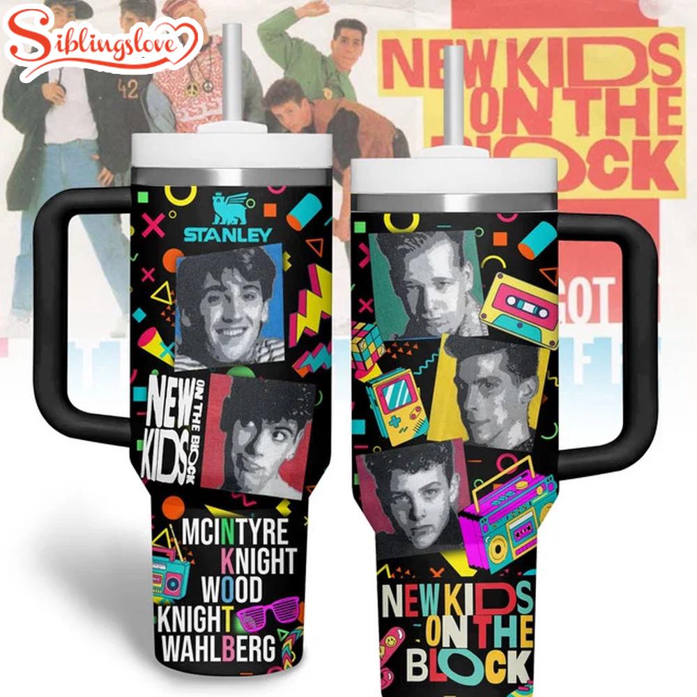 NKOTB Music Tumbler 40Oz With Handle 1 NKOTB Music Tumbler 40Oz With Handle