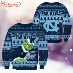 North Carolina Tar Heels NCAA Grinch Ugly Christmas Sweater