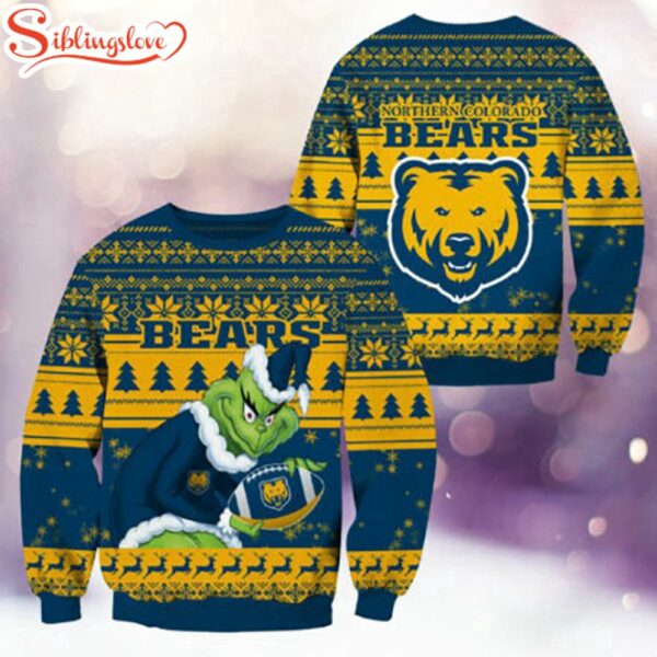 Northern Colorado Bears NCAA Grinch Ugly Christmas Sweater
