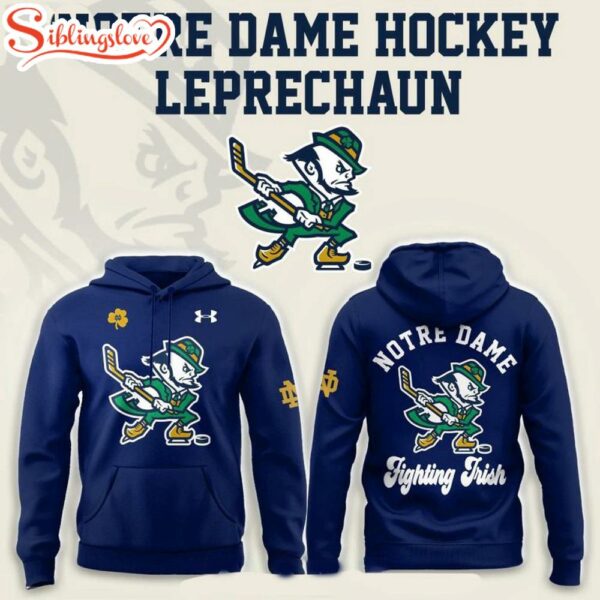Notre Dame Fighting Irish Hockey Team Navy 3D Shirt For Fans