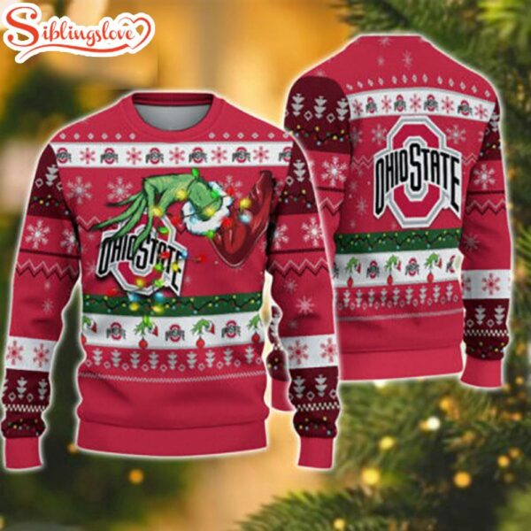 Ohio State Buckeyes NCAA Grinch Stole Ugly Christmas Sweater