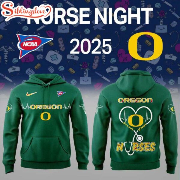 Oregon Ducks NCAA Nurses All Over Print Hoodie Shirt