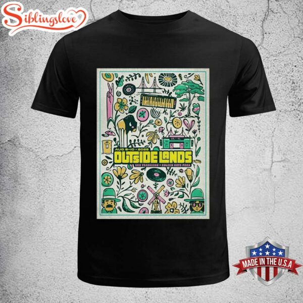Outside Lands Music Festival Golden Gate Park In San Francisco CA August 8-10 2025 Unisex T-Shirt