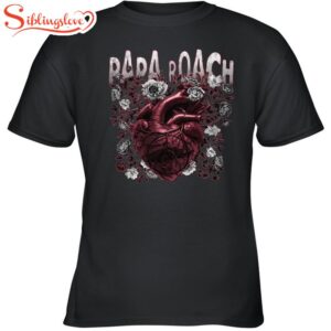 Papa Roach Heart & Roses Unisex T-Shirt