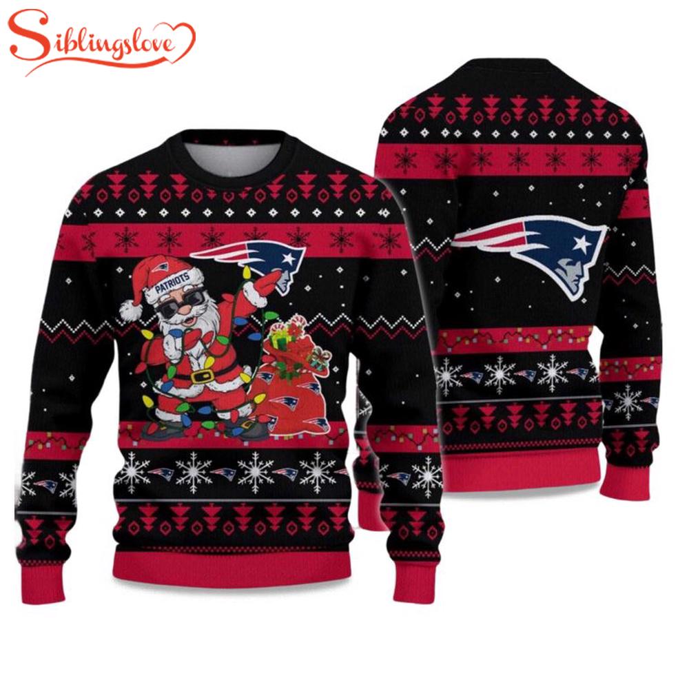 Patriots Santa Claus Ugly Christmas Sweater Patriots Santa Claus Ugly Christmas Sweater