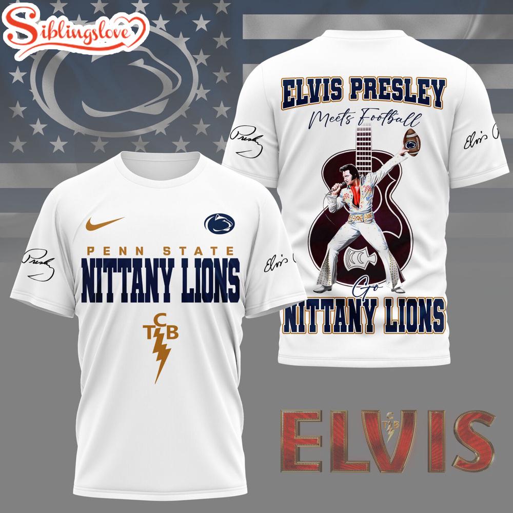 Penn State Nittany Lions NCAA Elvis Presley 3D Shirt Gifts For Fans Penn State Nittany Lions NCAA Elvis Presley 3D Shirt Gifts For Fans