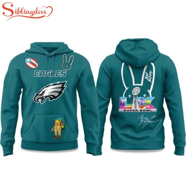 Philadelphia Eagles Bad Bunny Bowl 2025 Hoodie Shirt