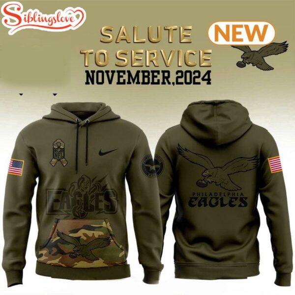 Philadelphia Eagles Camo Military Hoodie Shirt 3D Print