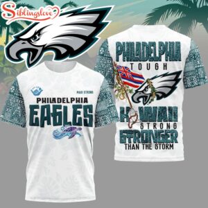 Philadelphia Eagles NFL Hawaii Strong 3D T-Shirt