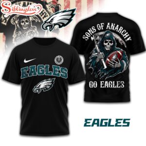 Philadelphia Eagles NFL Sons of Anarchy 3D T-Shirt For Fans
