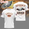 Philadelphia Eagles NFL Spooky Vibes Halloween All Over Print T-Shirt