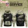 Philadelphia Eagles Salute to Service Hoodie 3D Shirt For Fans