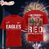 Philadelphia Eagles Scooby-Doo Red Friday Military 3D T-Shirt