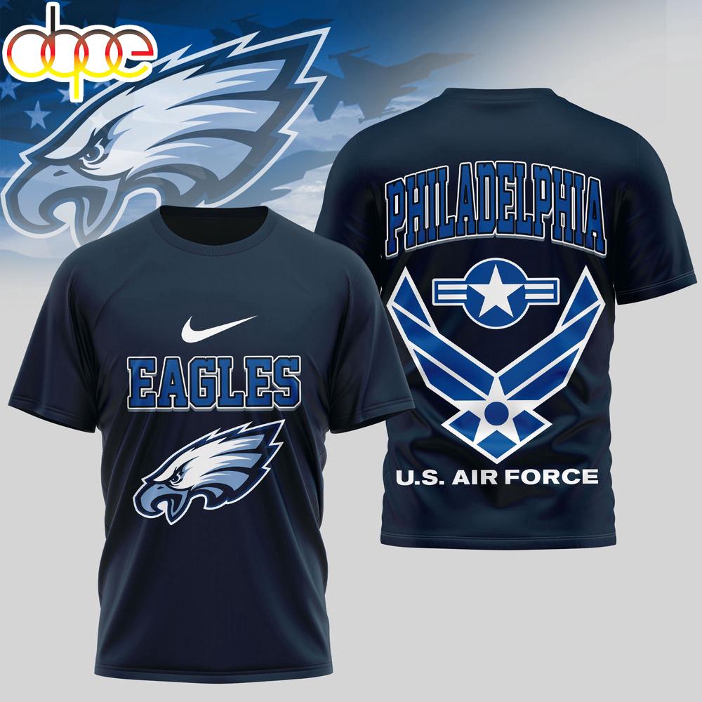Philadelphia Eagles U.S.Air Force 3D T-Shirt 1 Philadelphia Eagles U.S.Air Force 3D T-Shirt