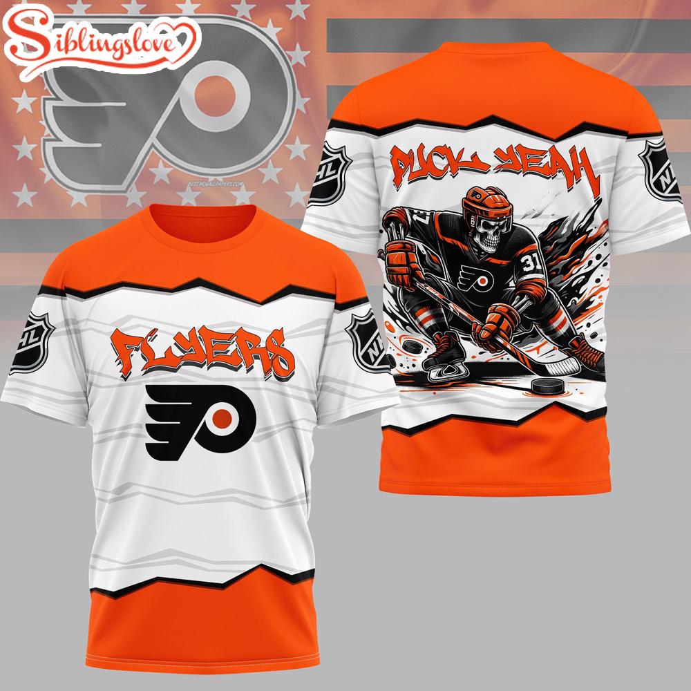 Philadelphia Flyers NHL Puck Yeah 3D T-Shirt 1 Philadelphia Flyers NHL Puck Yeah 3D T-Shirt