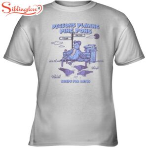 Pigeons Playing Ping Pong Swope For Dates 2026 Tour Unisex T-Shirt