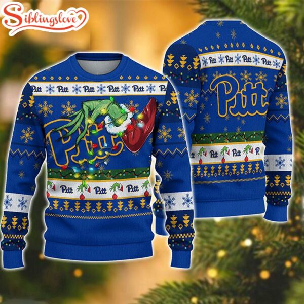 Pittsburgh Panthers NCAA Grinch Stole Ugly Christmas Sweater