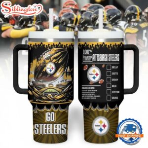 Pittsburgh Steelers Champion Tumbler 40Oz With Handle