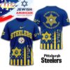Pittsburgh Steelers Jewish Heritage 3D T-Shirt For Fans