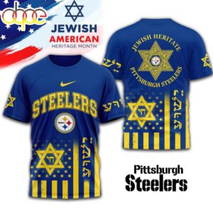 Pittsburgh Steelers Jewish Heritage 3D T-Shirt For Fans