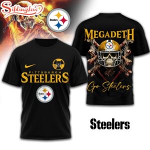 Pittsburgh Steelers NFL Megadeth 3D T-Shirt