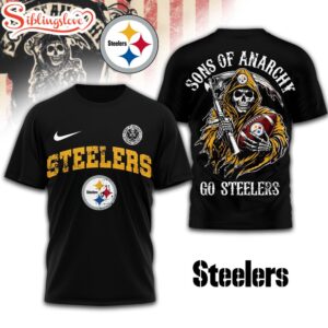 Pittsburgh Steelers NFL Sons of Anarchy 3D T-Shirt For Fans