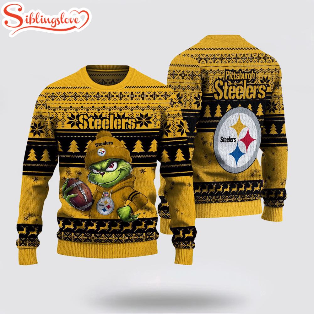 Pittsburgh Steelers NFL The Grinch Ugly Christmas Sweater Pittsburgh Steelers NFL The Grinch Ugly Christmas Sweater