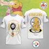 Pittsburgh Steelers NFL Winnie The Pooh 100th Anniversary 3D Shirt For Fans
