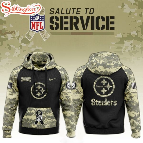 Pittsburgh Steelers Salute to Service Hoodie 3D Shirt For Fans