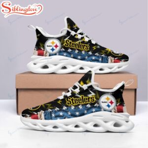 Pittsburgh Steelers US Flag Max Soul Shoes Gifts For Fan