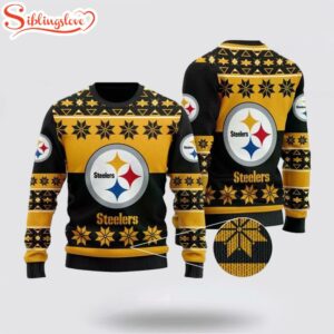 Pittsburgh Steelers Wool Ugly Christmas Sweater