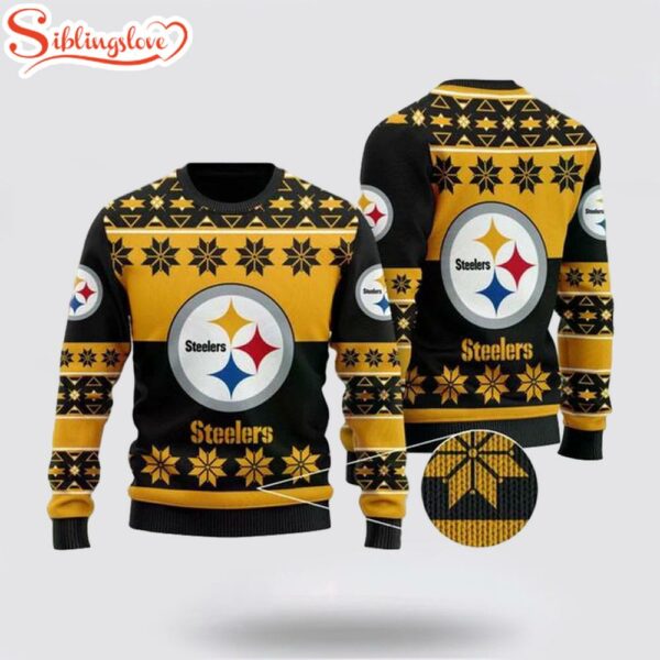 Pittsburgh Steelers Wool Ugly Christmas Sweater