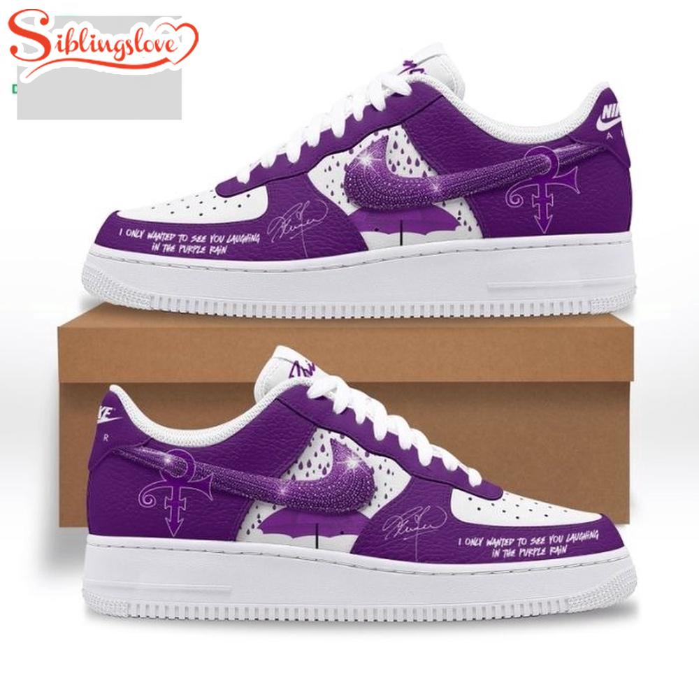 Prince Purple Rain Air Force 1 Shoes For Fans 1 Prince Purple Rain Air Force 1 Shoes For Fans