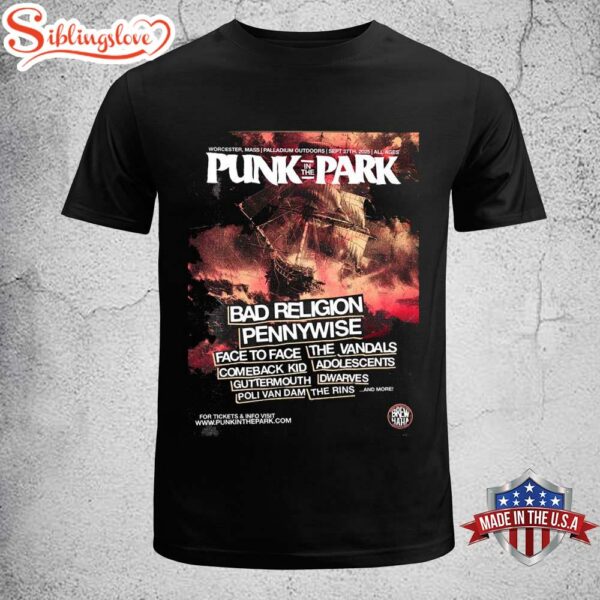 Punk In The Park Worcester Massachusetts 2025 Unisex T-Shirt