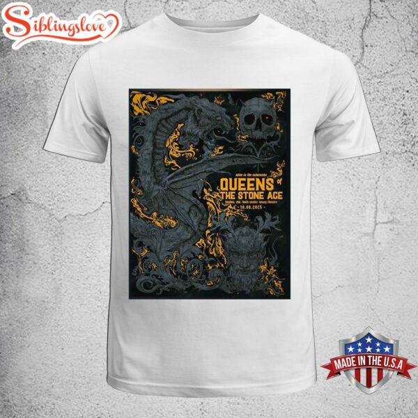 Queens Of The Stone Age Boston Massachusetts 2025 Unisex T-Shirt