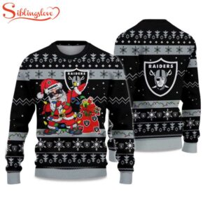 Raiders Santa Claus Ugly Christmas Sweater