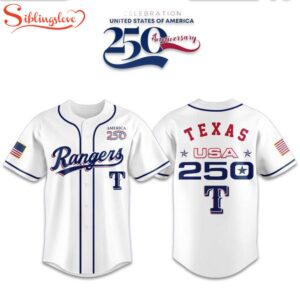 Rangers America 250th Anniversary 2026 Baseball Jersey Shirt