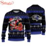 Ravens Santa Claus Ugly Christmas Sweater