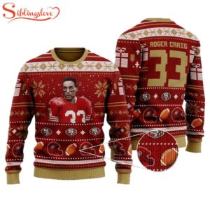 Roger Craig 33 San Francisco 49Ers Ugly Christmas Sweater