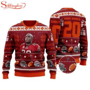 Ronde Barber 20 Tampa Bay Buccaneers Ugly Christmas Sweater