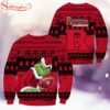 Rutgers Scarlet Knights NCAA Grinch Ugly Christmas Sweater